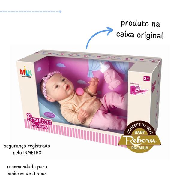 Imagem de Boneca reborn bebe menina boneco brinquedo infantil menino nenem realista bebezao bonecona