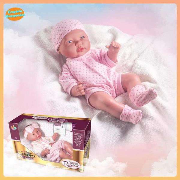 Boneca reborn bebe realista boneco realista pesado real nenem brinquedo infantil menina bonecona bb - Milk Brinquedos Imagem de Boneca reborn bebe realista boneco realista pesado real nenem brinquedo infantil menina bonecona bb