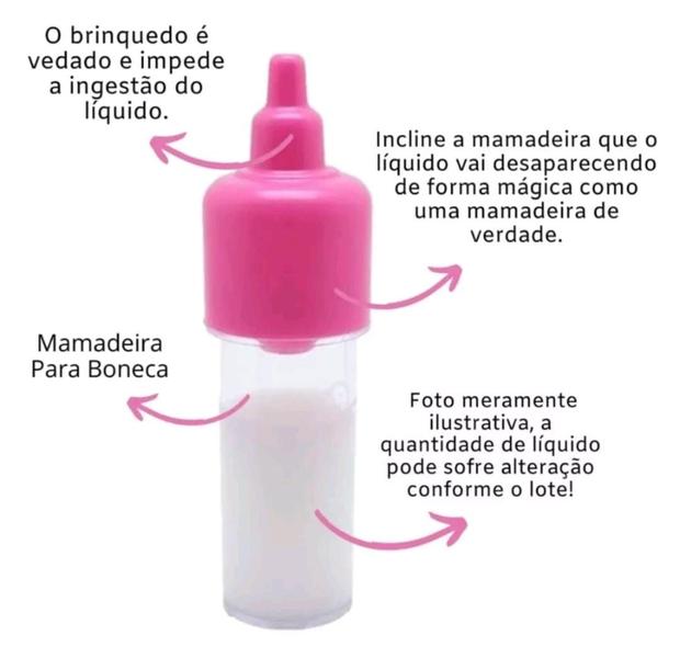 Imagem de Boneca Reborn cheirinho de amor Petit bebe + Mamadeira Magica