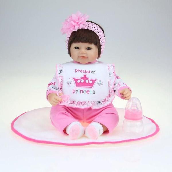Boneca Reborn Kikita Doll Pretty Princess DLP-01 E - Fênix - Fenix Brinquedos Imagem de Boneca Reborn Kikita Doll Pretty Princess DLP-01 E - Fênix