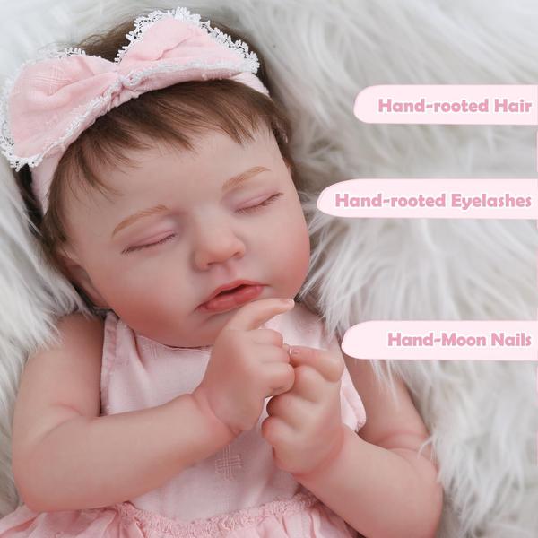 Imagem de Boneca Reborn KSBD Doris Girl 50 cm Realistic Sleeping