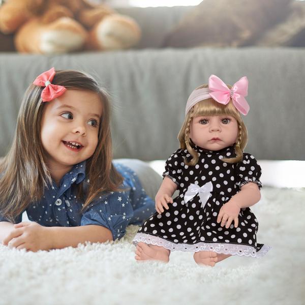 Boneca Reborn Loira Corpo Vinil Siliconado Envio Imediato - Cegonha Reborn Dolls Imagem de Boneca Reborn Loira Corpo Vinil Siliconado Envio Imediato