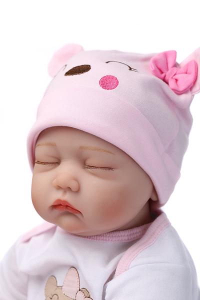 Imagem de Boneca Reborn OCSDOLL, silicone macio realista, 55 cm, menina