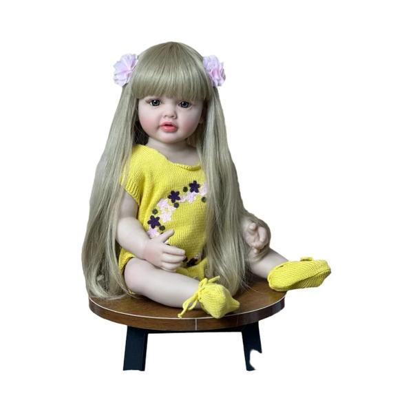 Imagem de Boneca Reborn Realista de Silicone - 22 Polegadas (55cm) - Princesa