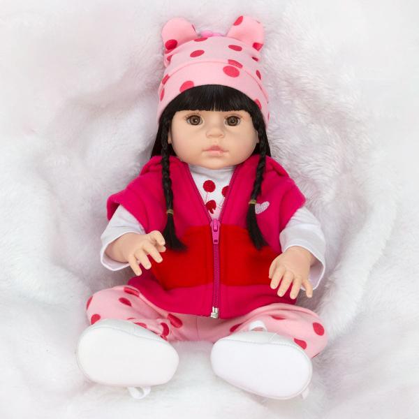 Boneca Reborn Recém Nascida Girafinha Corpo Vinil 30 Frases - Cegonha Reborn Dolls Imagem de Boneca Reborn Recém Nascida Girafinha Corpo Vinil 30 Frases
