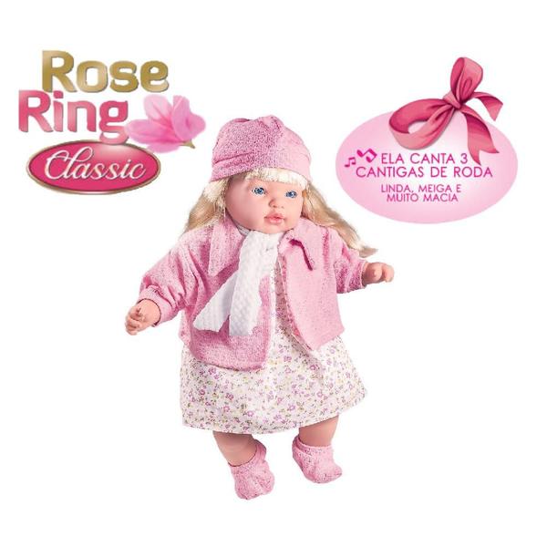 Imagem de Boneca Reborn Rose Ring Fala/Canta 3 Cantigas Milk Brinquedo