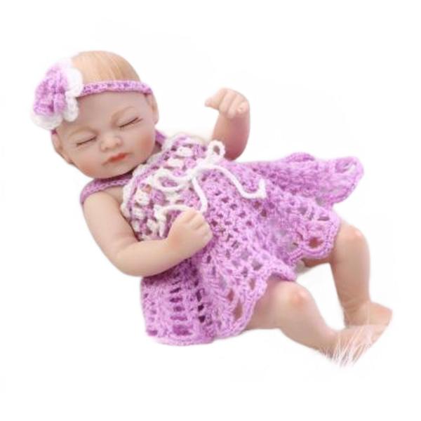 Boneca Reborn Wokex, 27 cm, tecido de vinil de silicone, Body Girl Imagem de Boneca Reborn Wokex, 27 cm, tecido de vinil de silicone, Body Girl