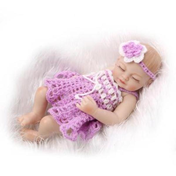 Boneca Reborn Wokex, 27 cm, tecido de vinil de silicone, Body Girl Imagem de Boneca Reborn Wokex, 27 cm, tecido de vinil de silicone, Body Girl