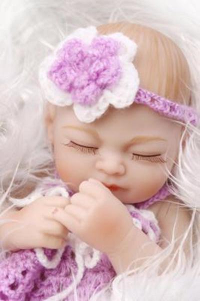 Boneca Reborn Wokex, 27 cm, tecido de vinil de silicone, Body Girl Imagem de Boneca Reborn Wokex, 27 cm, tecido de vinil de silicone, Body Girl