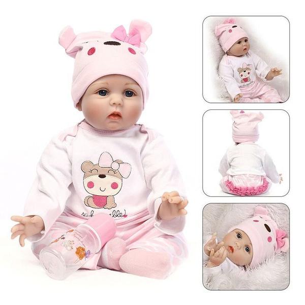 Boneca Reborn Wokex Realistic 16 Silicone Lovely Baby Girl 40c Imagem de Boneca Reborn Wokex Realistic 16 Silicone Lovely Baby Girl 40c