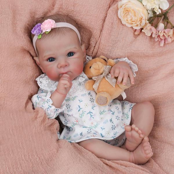 Imagem de Boneca Reborn WOOROY Bettie Girl 45cm - Com Roupa e Acessórios