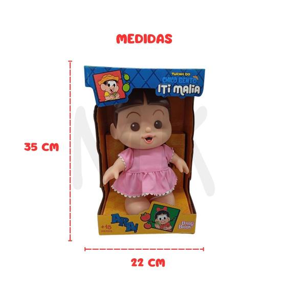Boneca Rosita Iti Malia Turma Da Mônica Baby Brink - Novabrink Industria de Plastic Imagem de Boneca Rosita Iti Malia Turma Da Mônica Baby Brink