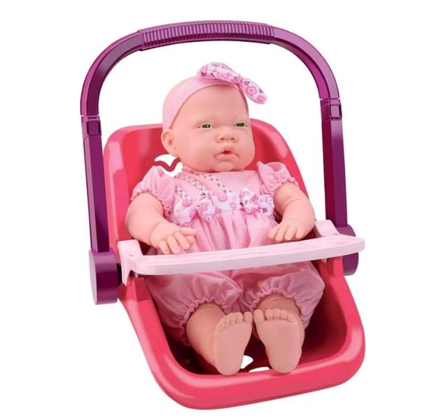 Imagem de Boneca Sapekinha Faz Xixi de Verdade mais bebe conforto passeio Kit