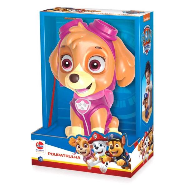 Imagem de Boneca Skye Patrulha Canina Paw Patrol Cofrinho - Lider Brinquedos