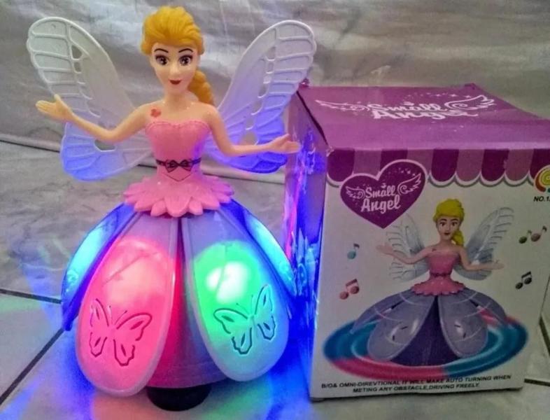 Imagem de Boneca Small Angel Luz Musica Gira 360º graus