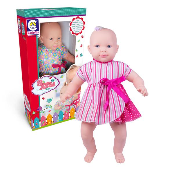 Imagem de Boneca Sonho Azul Bebê 56 Cm - Cotiplás Brinquedo