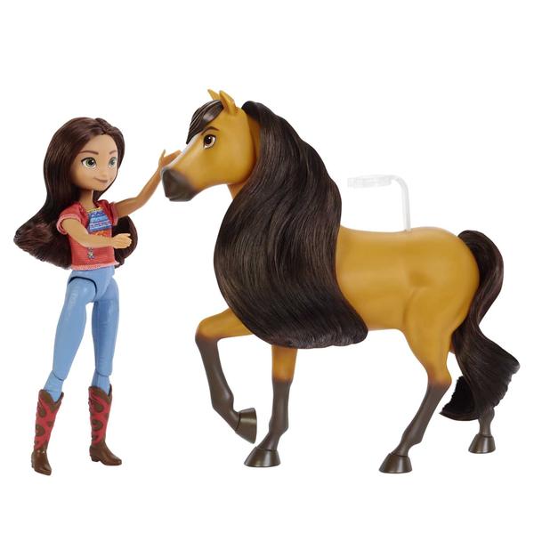 Boneca Spirit Lucky (7), 7 articulações, top de moda, petiscos e escova. Cavalo Spirit (8), crina e rabo macios. Presente incrív - Mattel Spirit Untamed Imagem de Boneca Spirit Lucky (7), 7 articulações, top de moda, petiscos e escova. Cavalo Spirit (8), crina e rabo macios. Presente incrív