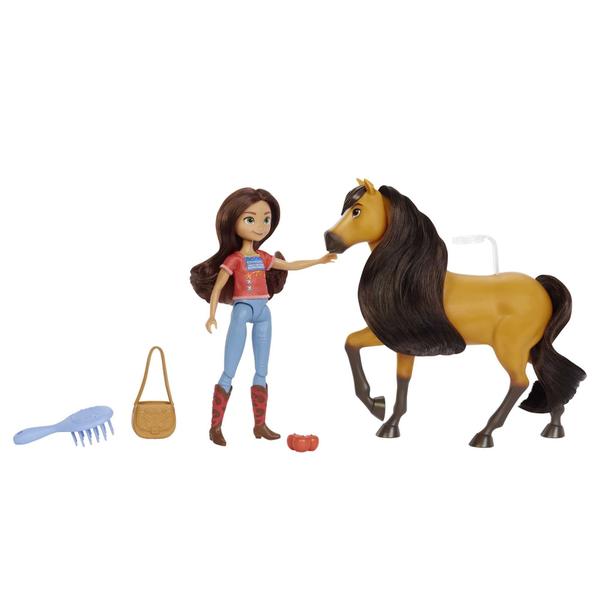 Boneca Spirit Lucky (7), 7 articulações, top de moda, petiscos e escova. Cavalo Spirit (8), crina e rabo macios. Presente incrív - Mattel Spirit Untamed Imagem de Boneca Spirit Lucky (7), 7 articulações, top de moda, petiscos e escova. Cavalo Spirit (8), crina e rabo macios. Presente incrív