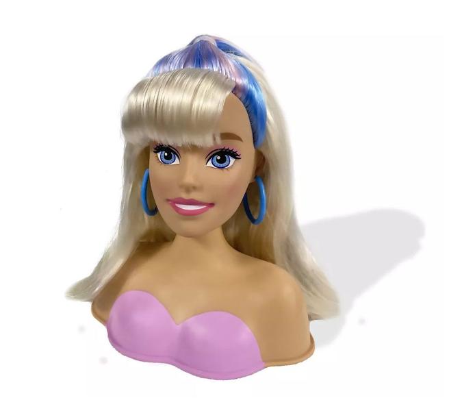 Imagem de Boneca Styling Head Tottaly Hair Loira Barbie Pupee