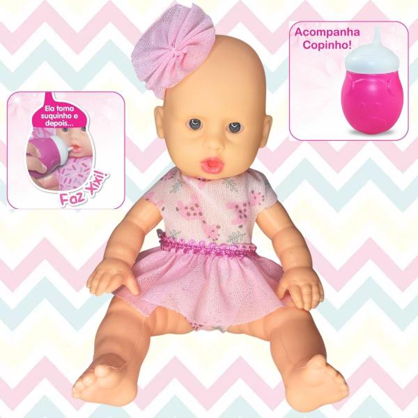 Imagem de Boneca Sukinho Baby Com Mamadeira Brinquedo Infantil Menina