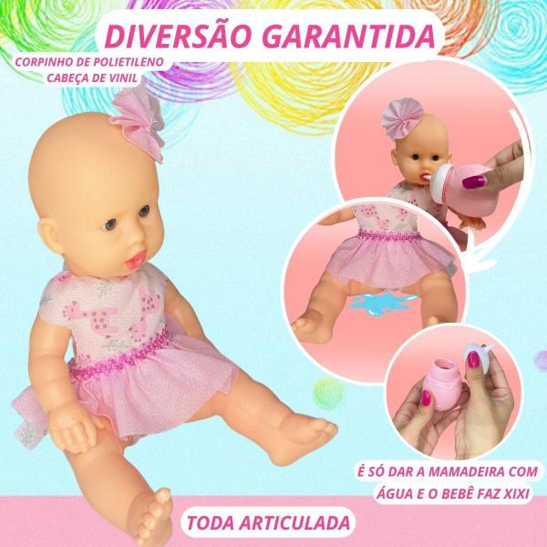 Imagem de Boneca Sukinho Baby Com Mamadeira Brinquedo Infantil Menina