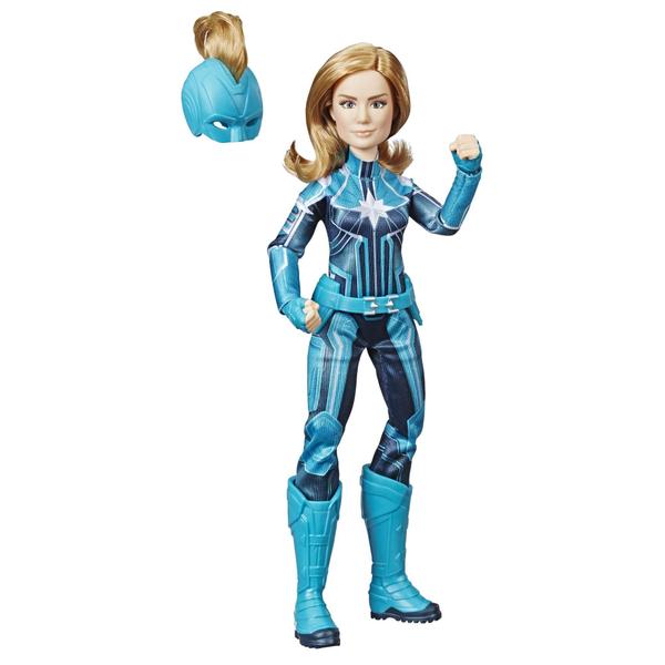 Imagem de Boneca Super Hero Marvel Capitã Marvel Starforce com capacete