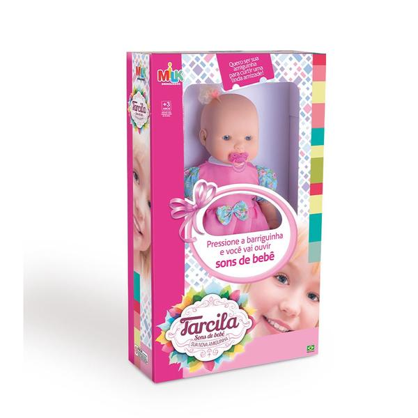 Imagem de Boneca Tarcila Sons de Bebê Milk Brinquedos