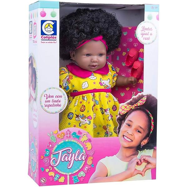 Imagem de Boneca Tayla Negra Cabelo Cacheado Sortido 2281 - Cotiplás