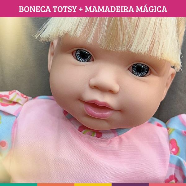 Imagem de Boneca Totsy 113 Frases C/ Cabelo Chupeta E Mamadeira Mágica