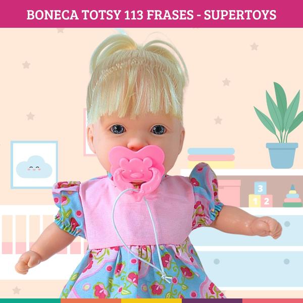 Imagem de Boneca Totsy 113 Frases Com Cabelo Supertoys