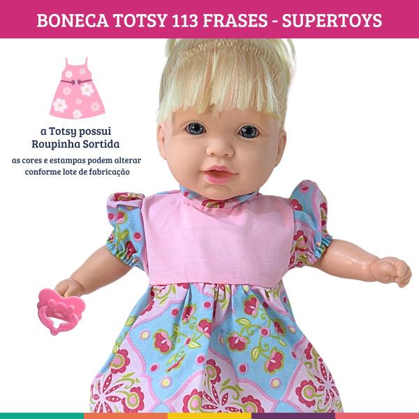 Imagem de Boneca Totsy 113 Frases Com Cabelo Supertoys