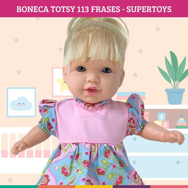 Imagem de Boneca Totsy 113 Frases Com Cabelo Supertoys