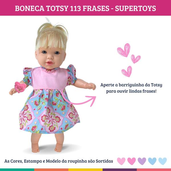 Imagem de Boneca Totsy 113 Frases Com Cabelo Supertoys