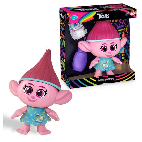 Imagem de Boneca Trolls Mini Poppy Com Acessórios - Pupee