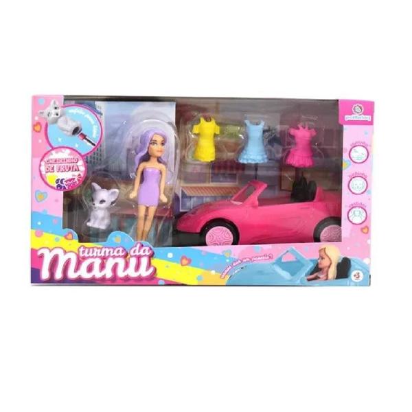 Imagem de Boneca Turma da Manu com Carrinho Polibrinq