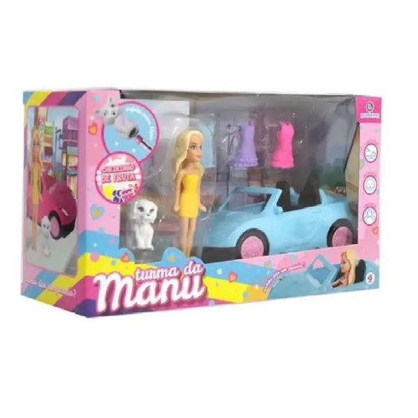 Imagem de Boneca Turma da Manu com Carrinho Polibrinq