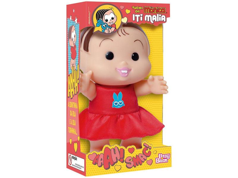 Boneca Turma da Mônica Iti Malia Mônica - Baby Brink Imagem de Boneca Turma da Mônica Iti Malia Mônica - Baby Brink