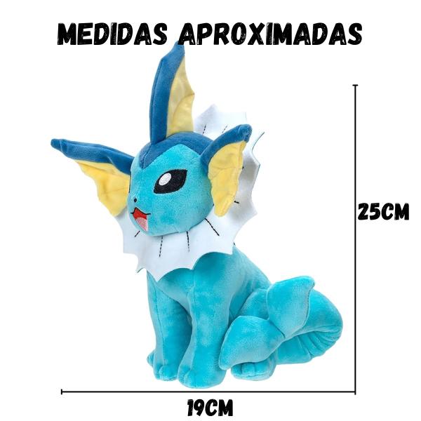 Imagem de Boneca Vaporeon Brinquedo Pelúcia Infantil Pokémon - Sunny