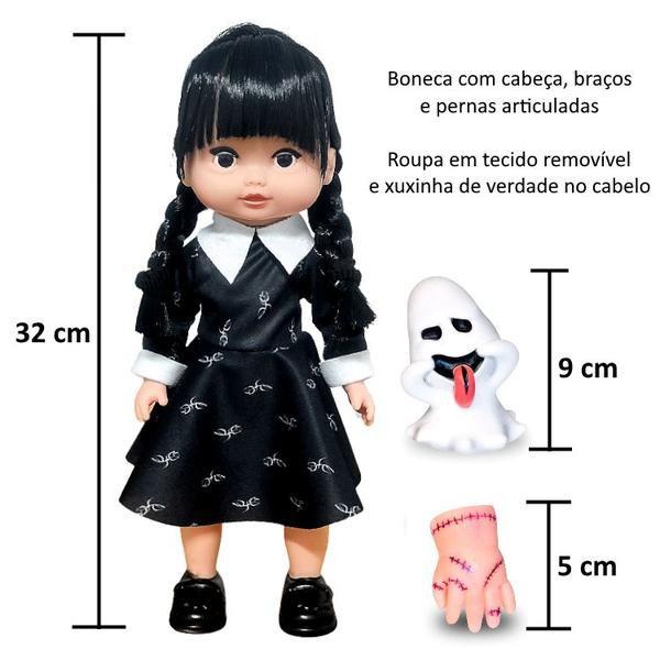 Imagem de Boneca Vavazinha 32cm com Mãozinha Infantil na caixa Vanda Vinil Articulada