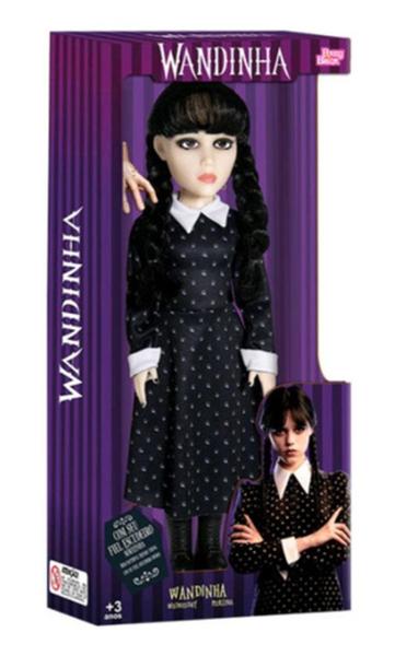 Imagem de Boneca Wandinha Addams e Mãozinha Wednesday Original Netflix