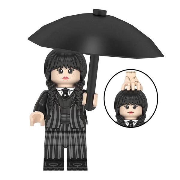 Boneca wandinha vandinha wednesday addams blocos de montar - BLOCO DE MONTAR Imagem de Boneca wandinha vandinha wednesday addams blocos de montar