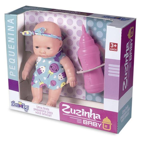 Imagem de Boneca Zuzinha Baby Pequenina Nova Toys Com Mamadeira - Puppe Mattel