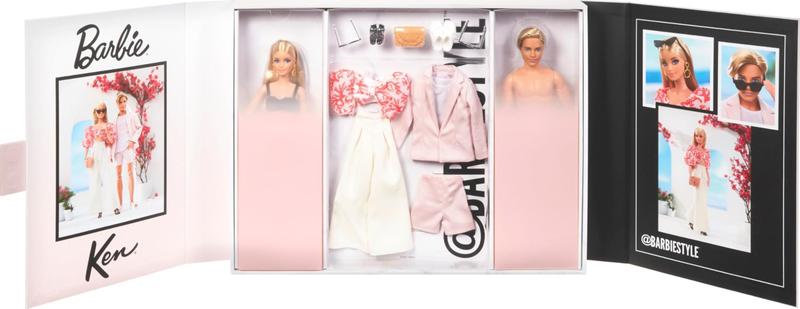 Imagem de Bonecas Barbie e Ken - Conjunto 2 em 1 com Vestidos