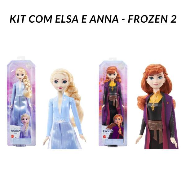 Imagem de Bonecas Elsa e Anna Frozen II Saia Cintilante Disney Mattel