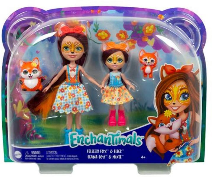 Imagem de Bonecas Enchantimals Felicity e Feana Fox Sister com Animal 3Y+