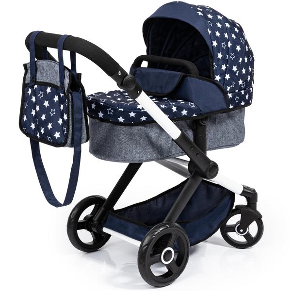 Imagem de Bonecas Pram Bayer Design Xeo Blue & White Stars 46 cm a mais de 3 anos