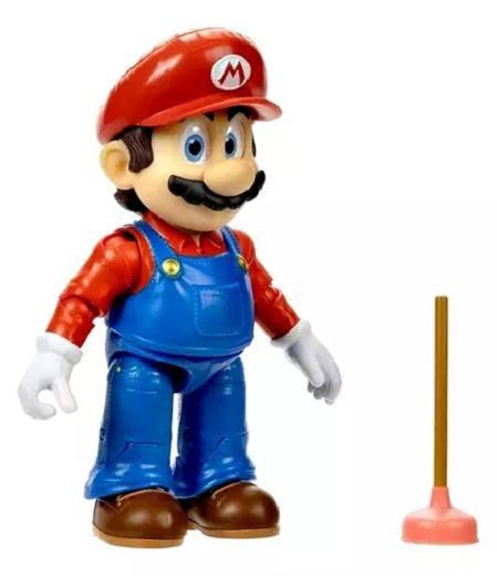 Imagem de Boneco 13cm Articulado Deluxe The Super Mario Bros Movie O Filme  Mario  Sunny
