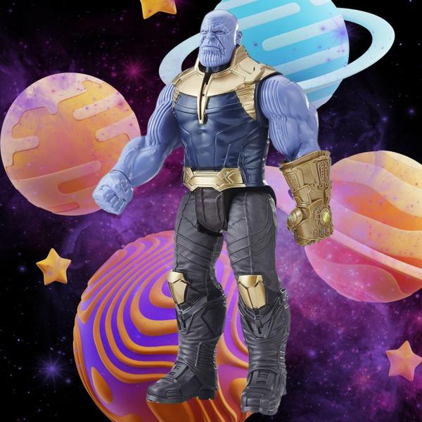 Imagem de Boneco 30Cm Articulado Com Som E Led Personagem:Thanos