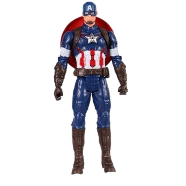 Imagem de Boneco 30Cm Articulado Com Som, Led Personag:Capitão America