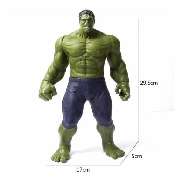 Imagem de Boneco 30Cm Articulado Som + Mascara Com Led Personag:Hulk